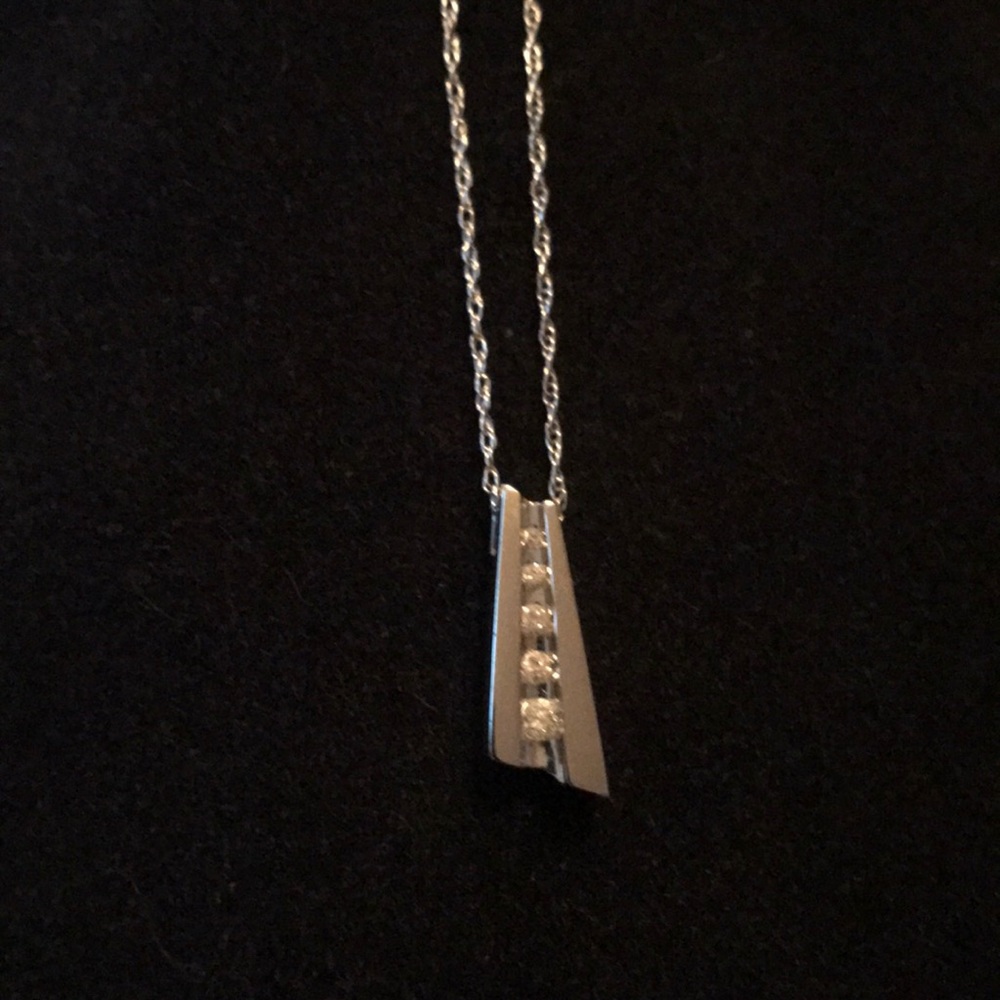Authentic diamond and gold necklace